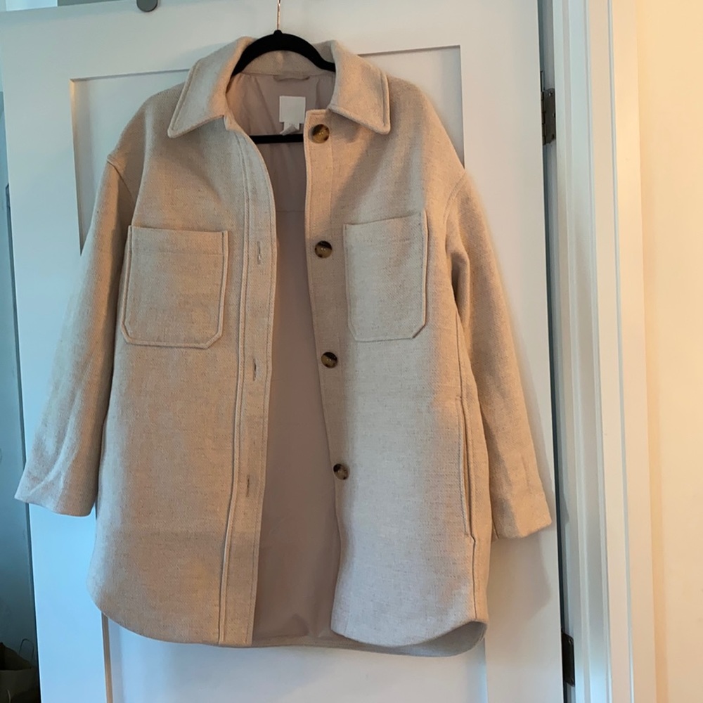 Beige Shacket